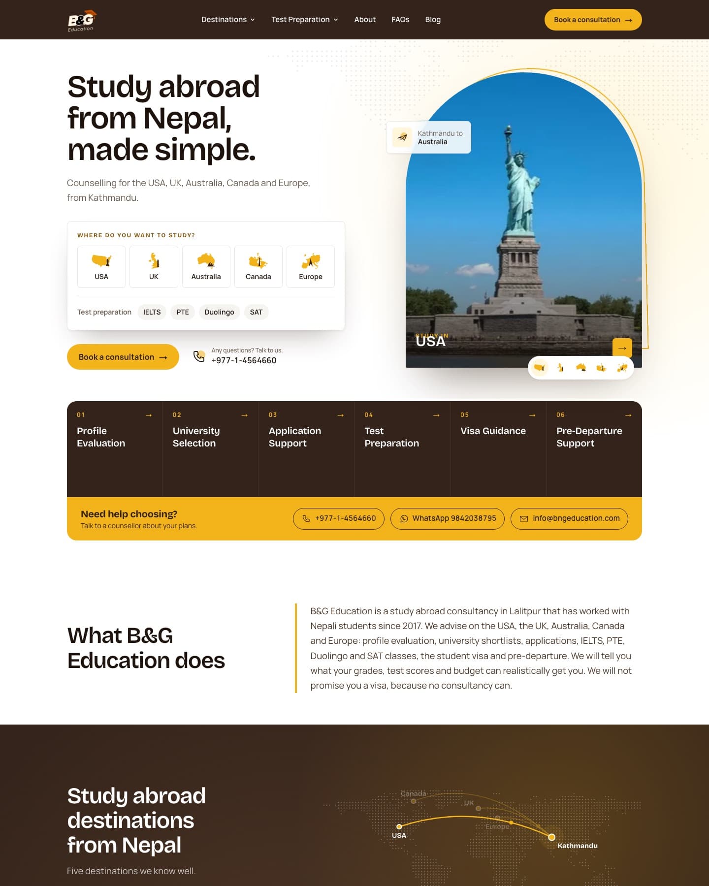 B&G Education - study abroad consultancy in Lalitpur